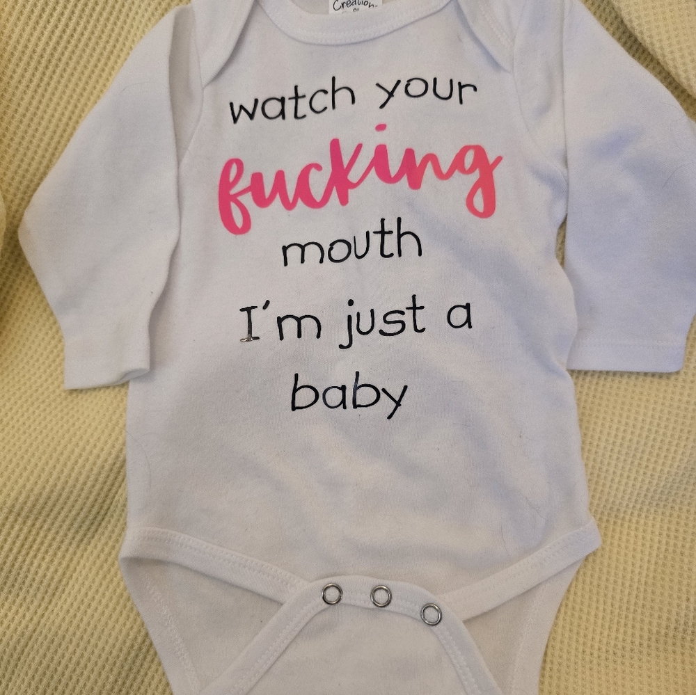 White and Pink Bodysuits Soft Cotton One Pieces